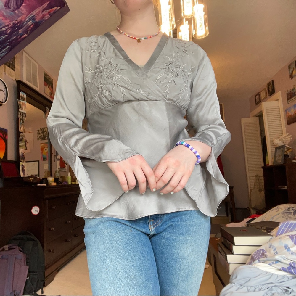 100% silk blouse from Worthington